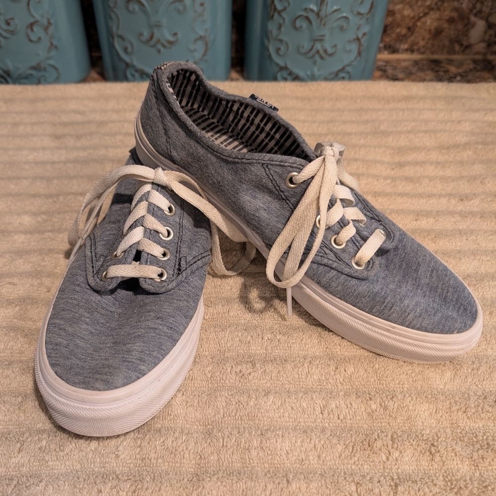 Vans Casual Gray Canvas Sneakers